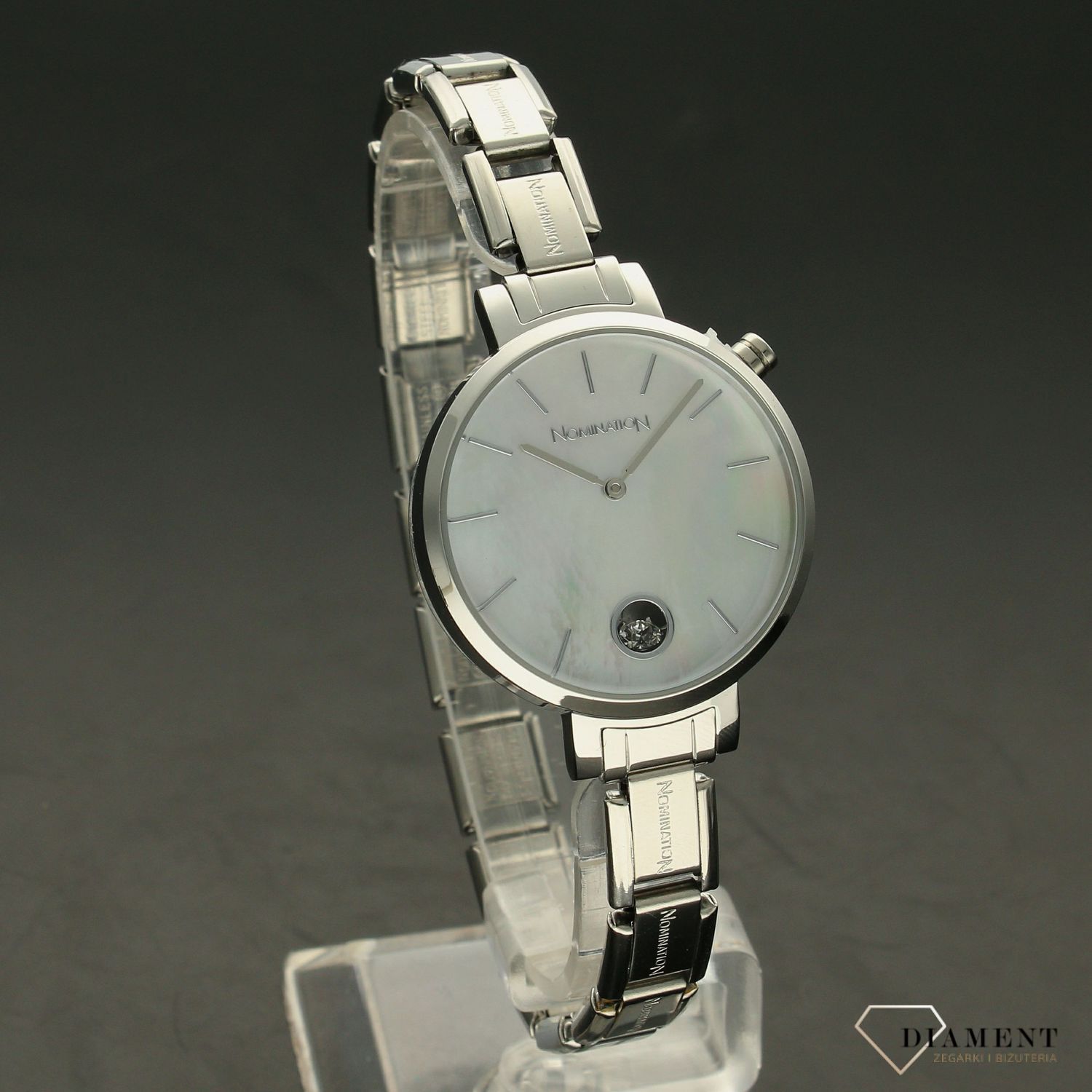 Zegarek damski Nomination Composable srebrny perłowa tarcza 076033008. Zegarek damski marki Nomination.jpg